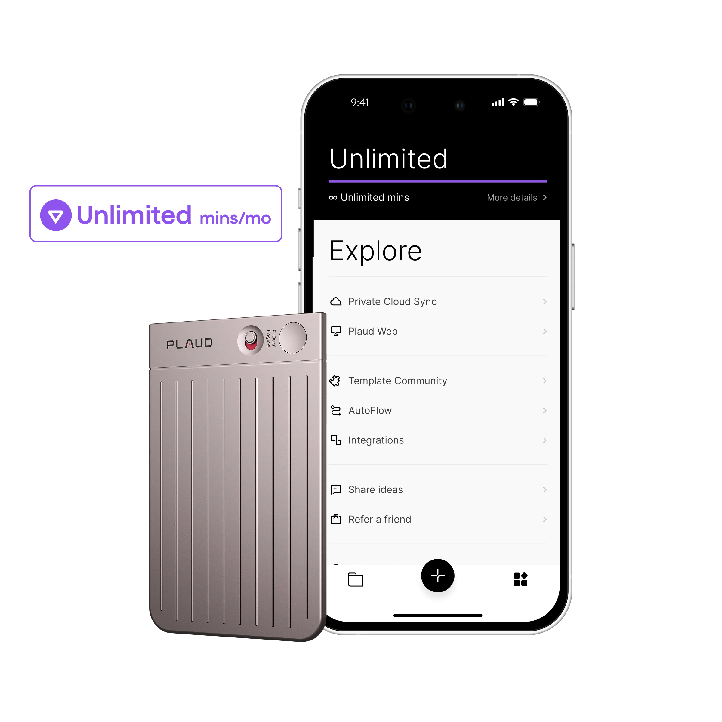 Plaud Note & 2 AI Annual Unlimited Plan - Image 3