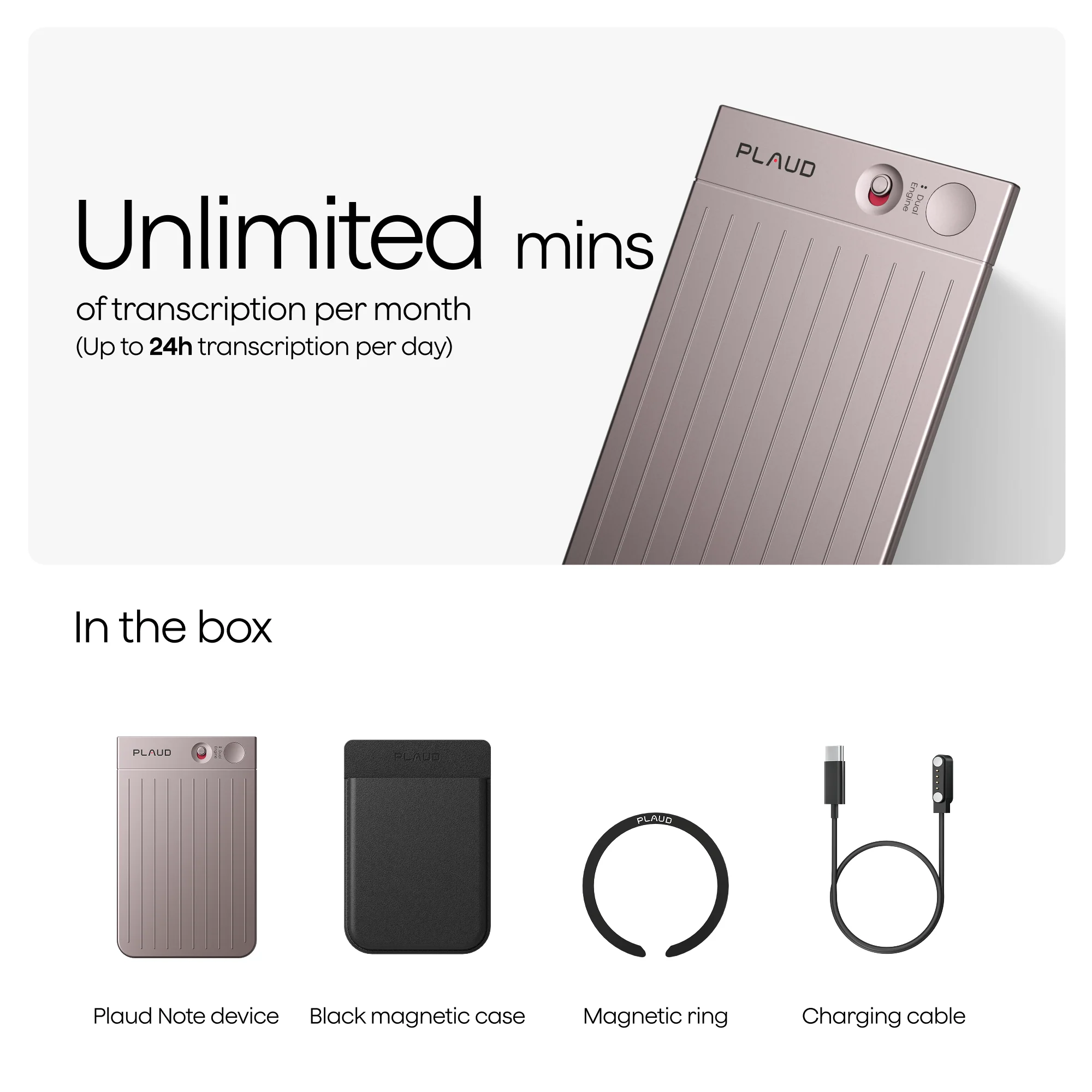 Plaud Note & 2 AI Annual Unlimited Plan - Image 4