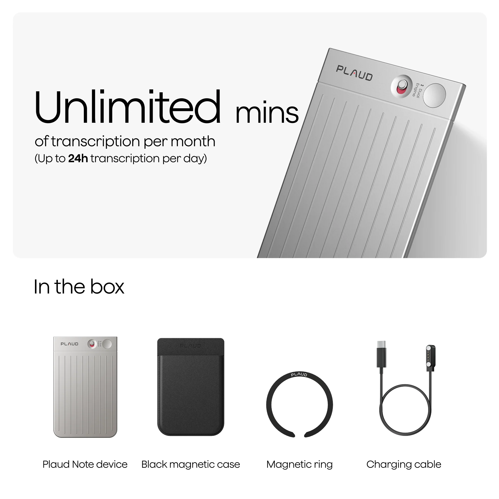 Plaud Note & 2 AI Annual Unlimited Plan - Image 6