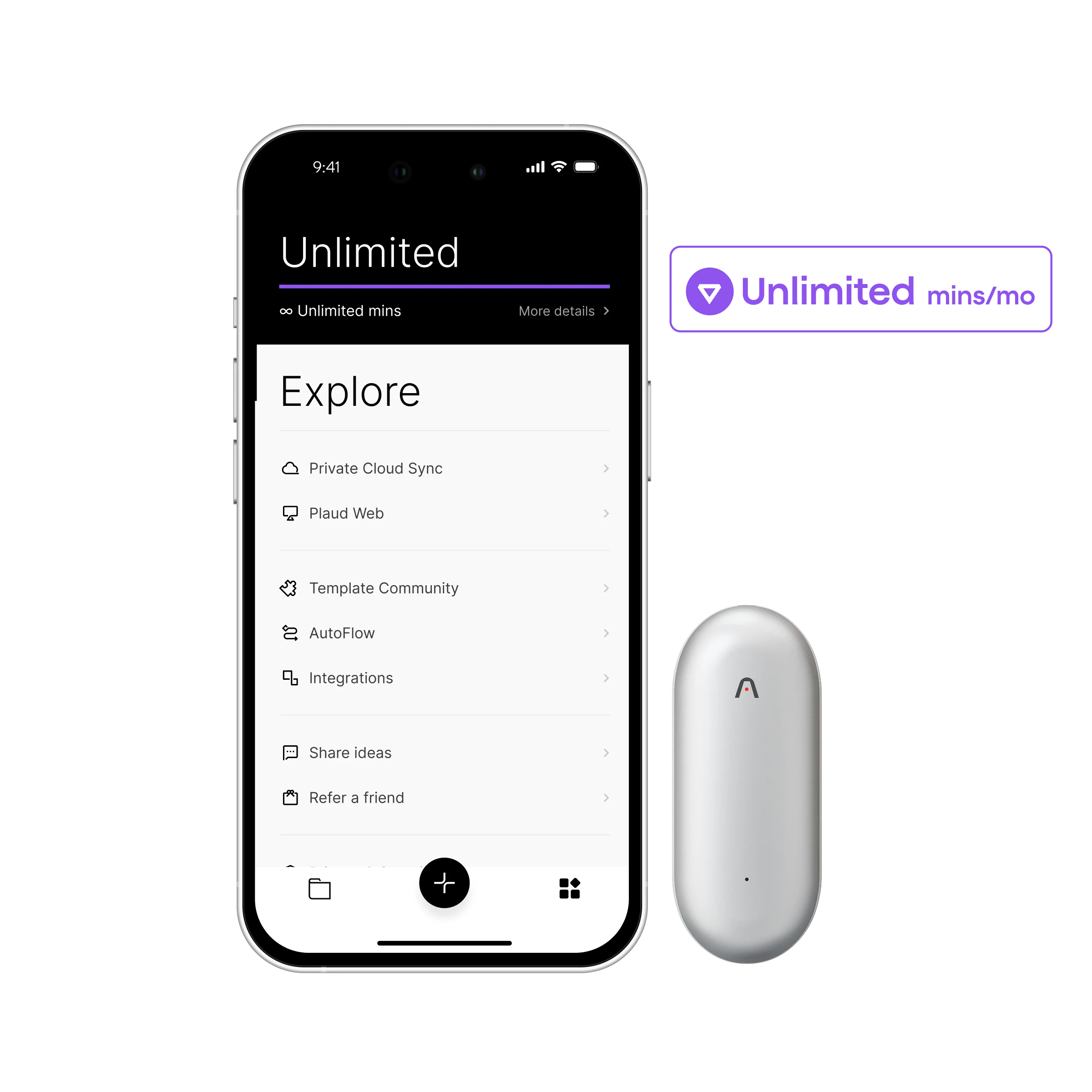 Plaud NotePin & 2 AI Annual Unlimited Plan - Image 3
