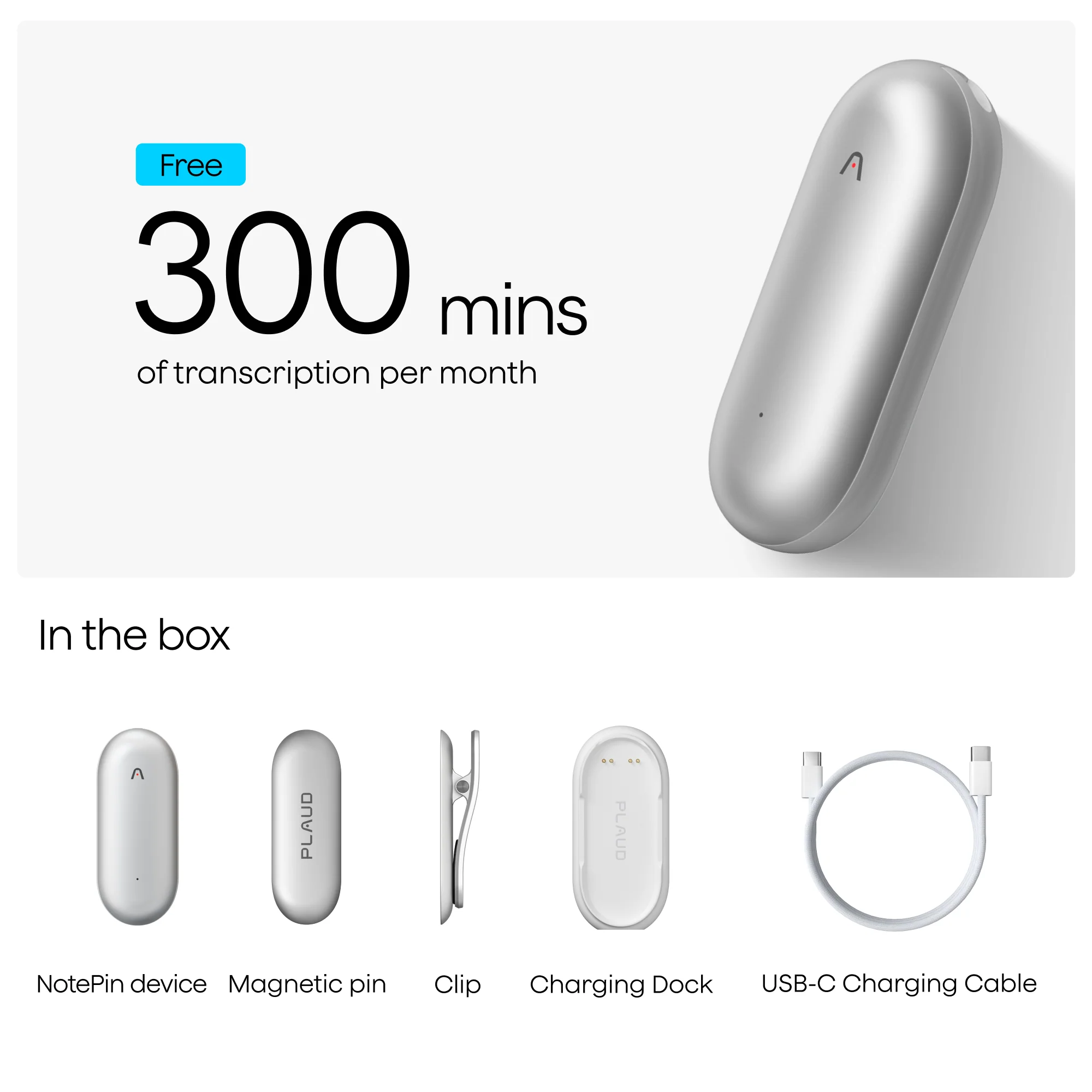 Plaud NotePin - Wearable AI Note Taker - Image 4