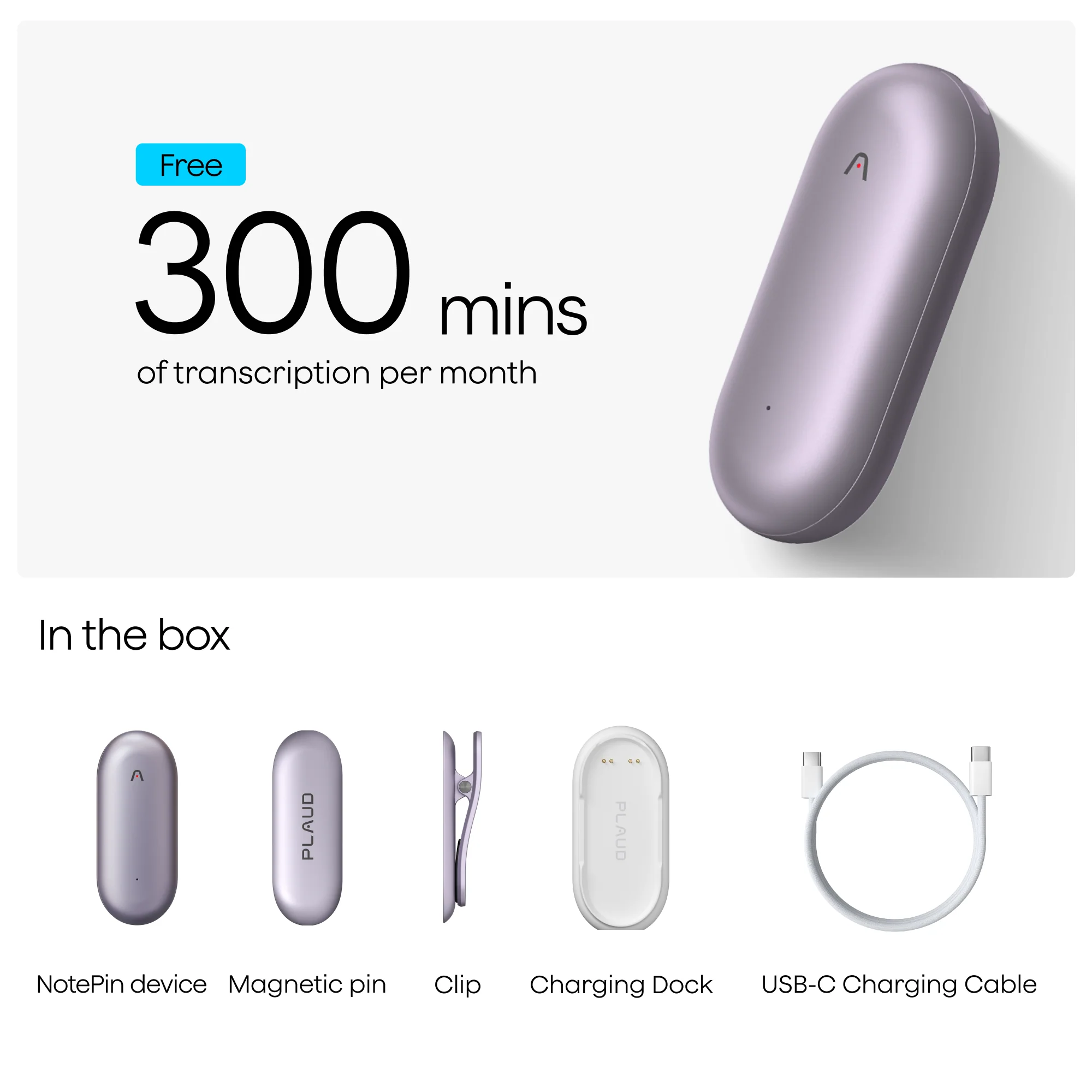 Plaud NotePin - Wearable AI Note Taker - Image 6